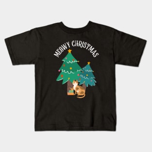 Meowy Christmas Kids T-Shirt